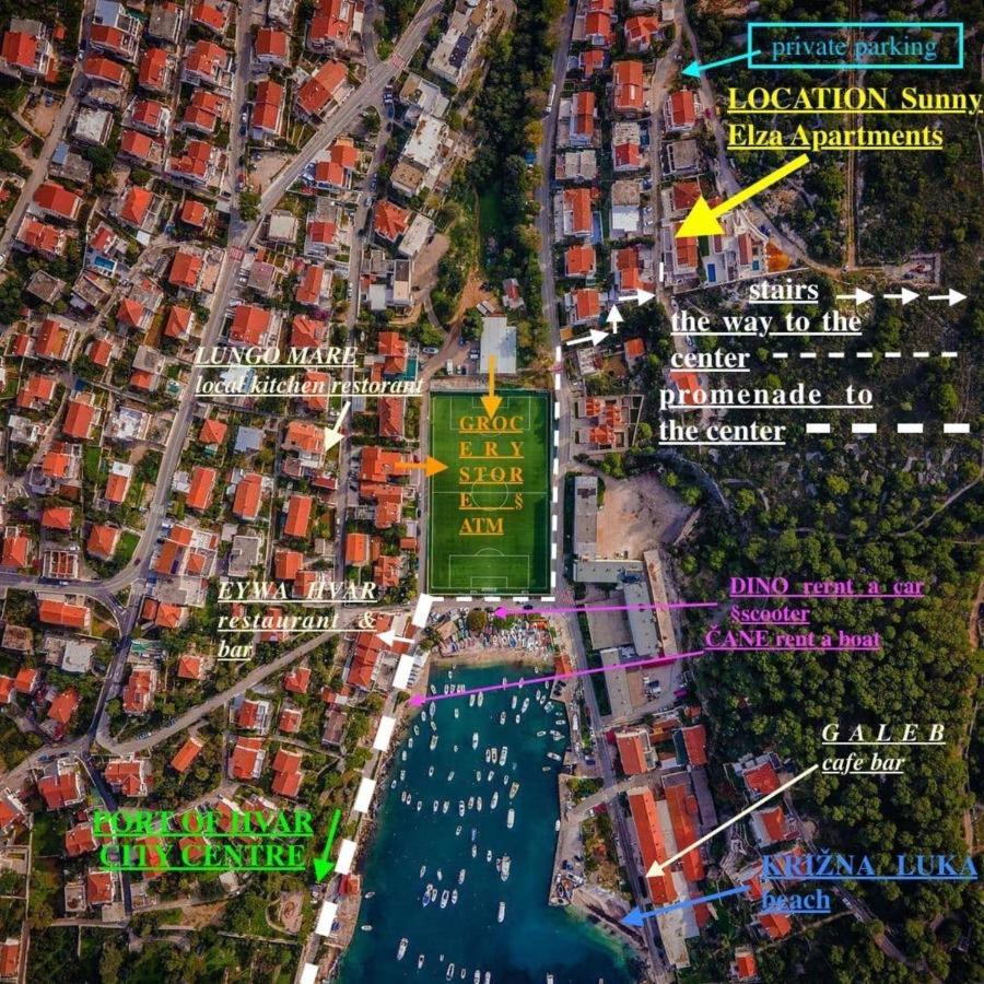 Apartment Sunny Elza 2 Hvar Town Eksteriør billede
